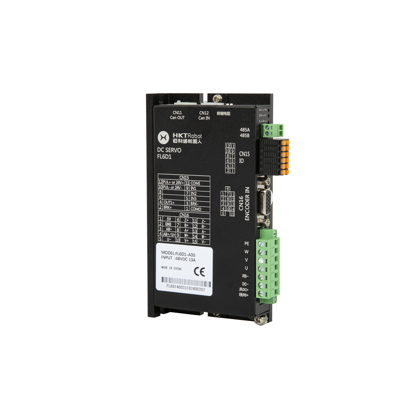 400W RS485 AGV Low Voltage Servo Motor Driver System Support Absolute and Incremental Encoder FL6D1Z1-A00